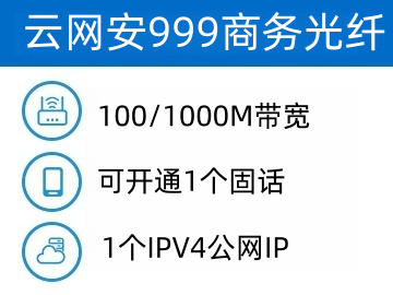 云网安999商务光纤资费